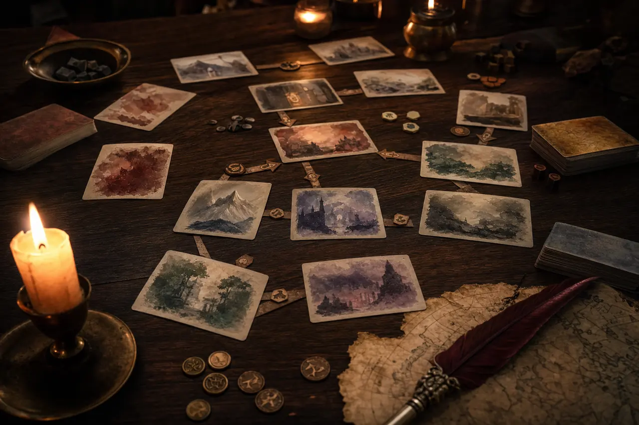 Ambientazione di Cartaventura: la serie di avventure narrative in un mazzo di carte
