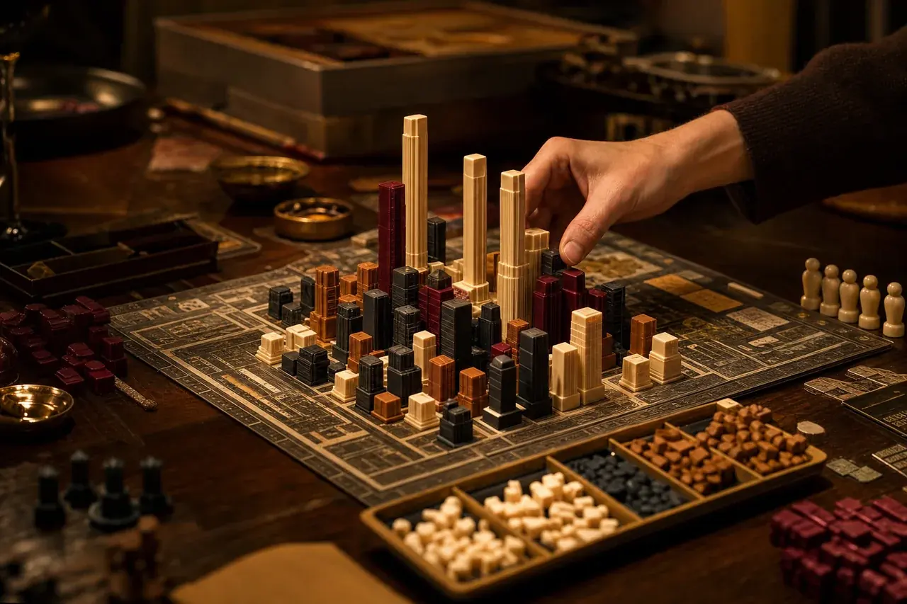 Ambientazione di Metropoli: il gioco da tavolo per costruire la tua città
