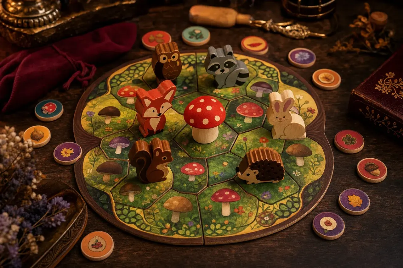 Ambientazione di Miconia: il gioco da tavolo per bambini di osservazione e sensi