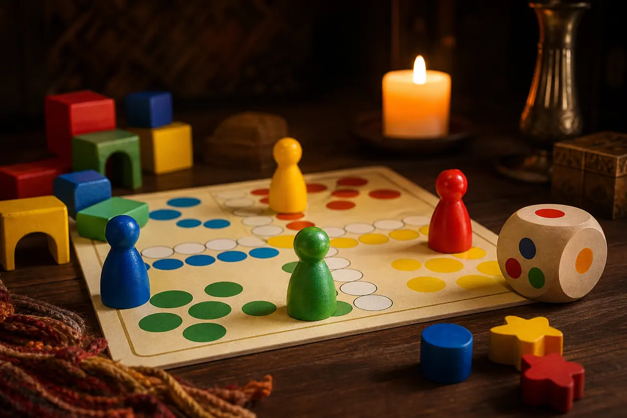 Scena di giochi da tavolo per bambini (junior)